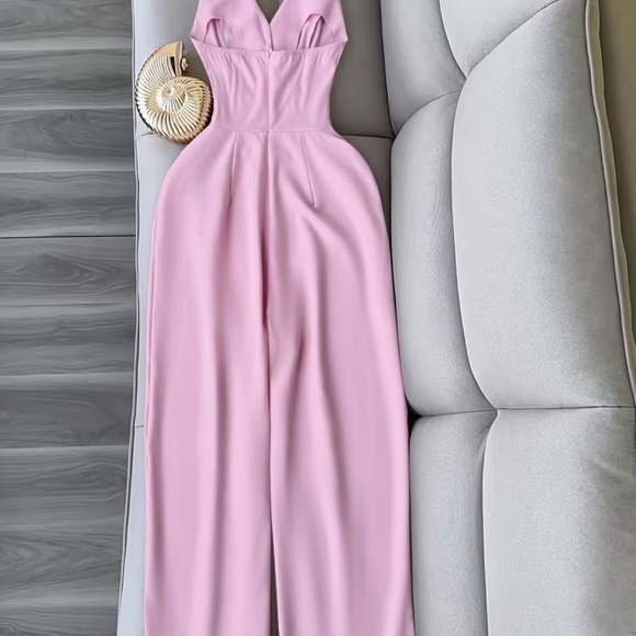 Artemis Design Co. Pink Jumpsuit with Gold Accents - Picture 3 of 3